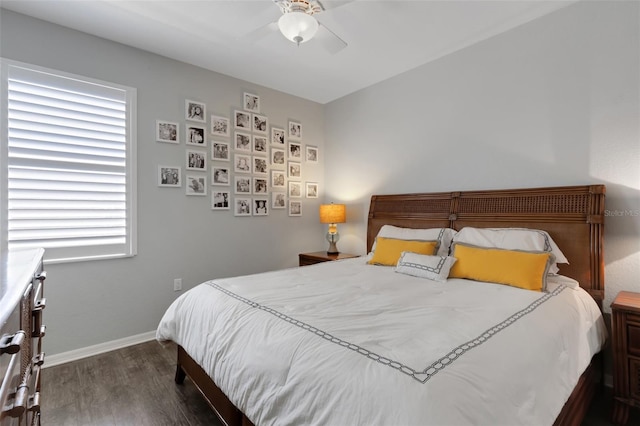 212 River Enclave Ct, Bradenton, FL 34212 - bedroom featuring wood finished floors, baseboards, and ceiling fan