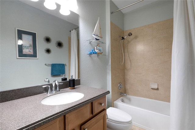 212 River Enclave Ct, Bradenton, FL 34212 - bathroom featuring shower / bath combo, toilet, and vanity