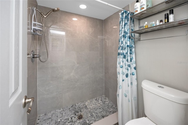 2726 Knoll St E, Palm Harbor, FL 34683 - bathroom with tiled shower and recessed lighting