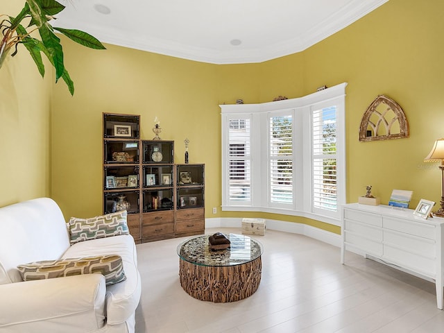 5132 Jungle Plum Rd, Sarasota, FL 34242 - living area with ornamental molding and baseboards
