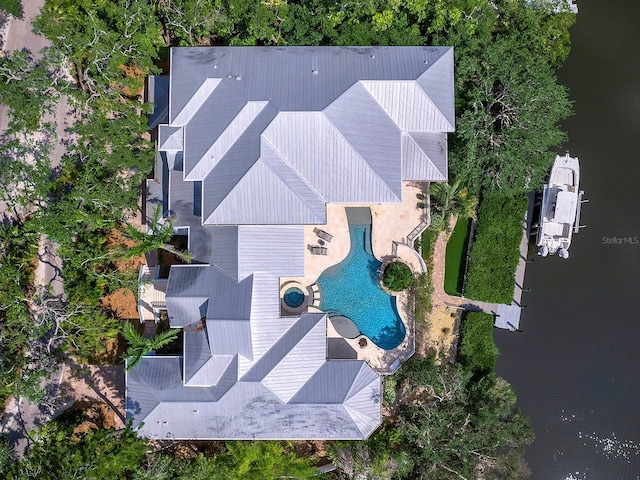 5132 Jungle Plum Rd, Sarasota, FL 34242 - view from above of property with a pool area