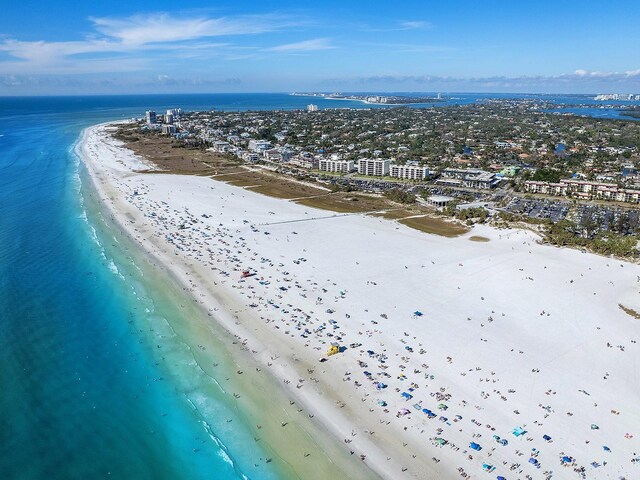 5132 Jungle Plum Rd, Sarasota, FL 34242 - bird's eye view of waterfront with a beach