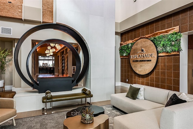 lobby with visible vents