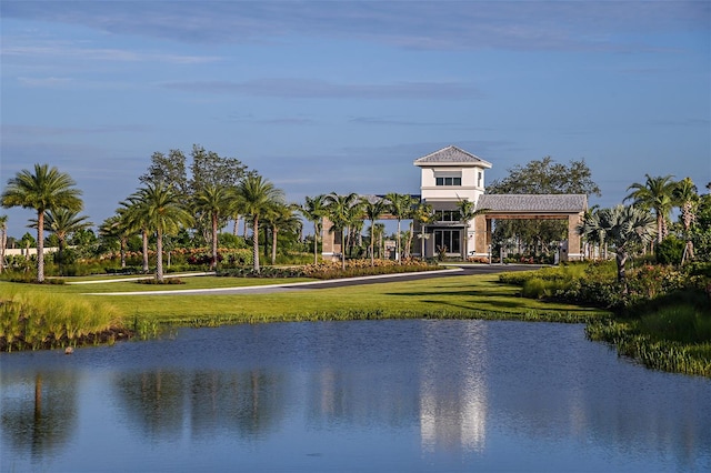 view of water feature