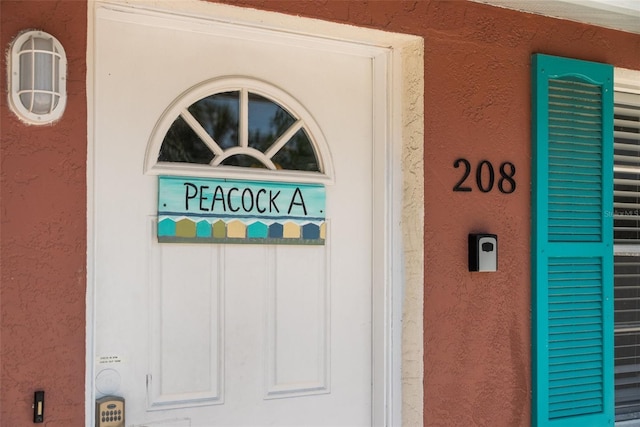 exterior view of stucco siding