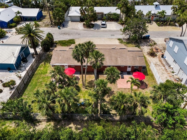 aerial view of residential area