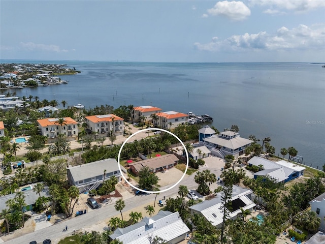 bird's eye view of a nearby body of water