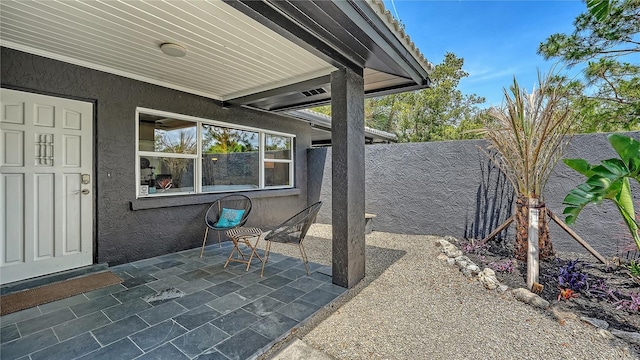 view of patio / terrace with a fenced backyard