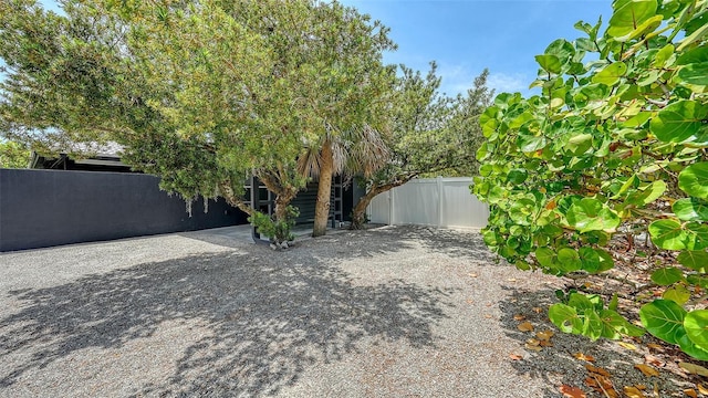 view of fenced backyard