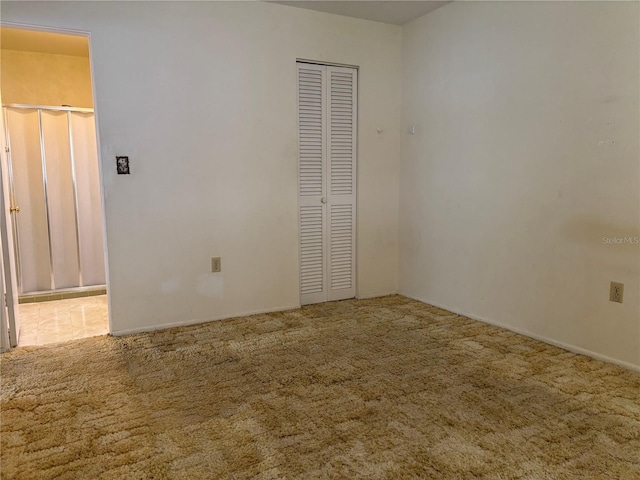 view of carpeted empty room