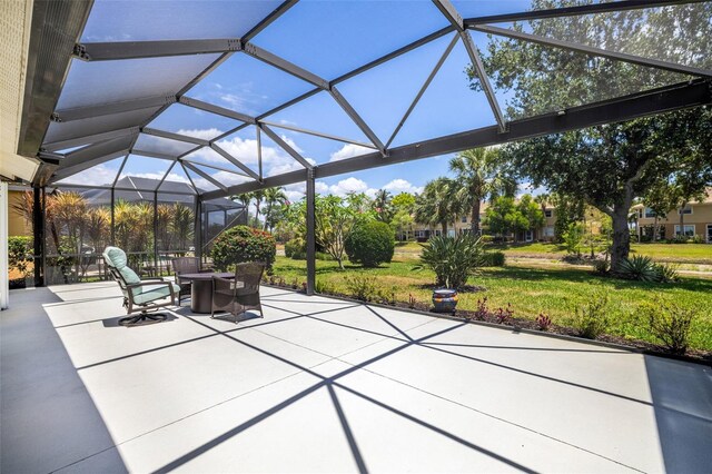 20040 Rookery Dr, Estero, FL 33928 - view of patio with a lanai