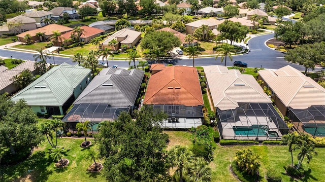 20040 Rookery Dr, Estero, FL 33928 - aerial perspective of suburban area with a pool