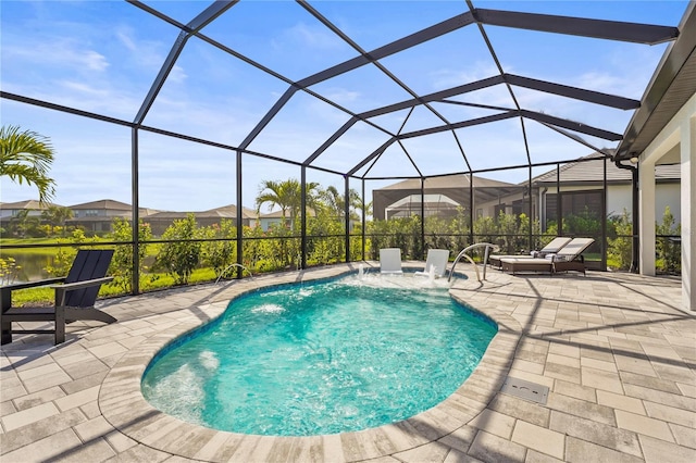 16226 Hidden Oak Loop, Bradenton, FL 34211 - swimming pool featuring a patio and glass enclosure