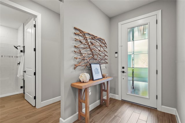 16226 Hidden Oak Loop, Bradenton, FL 34211 - entrance foyer featuring light wood finished floors and baseboards