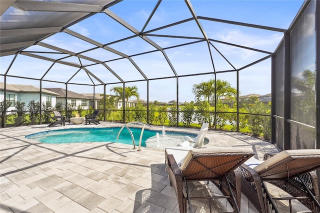 16226 Hidden Oak Loop, Bradenton, FL 34211 - outdoor pool featuring a patio and a lanai