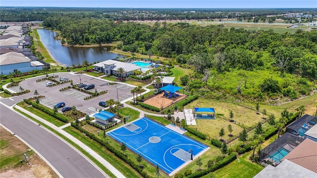 16226 Hidden Oak Loop, Bradenton, FL 34211 - drone / aerial view of a nearby body of water and a pool