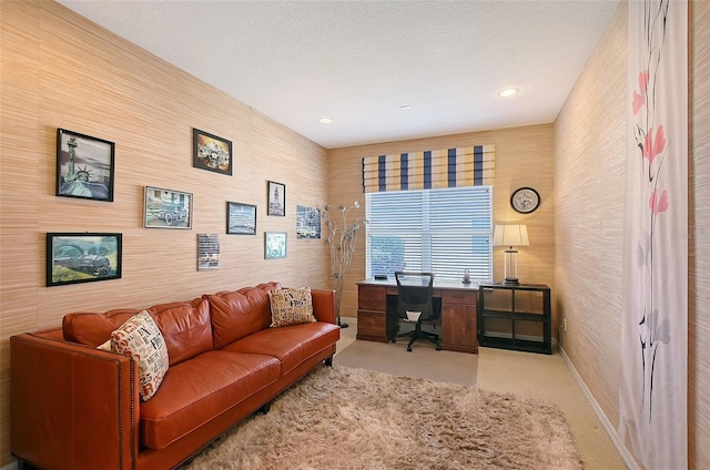 5320 Tide Point Way, Bradenton, FL 34208 - office area featuring light carpet and recessed lighting