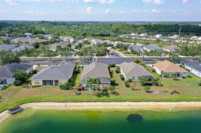 5320 Tide Point Way, Bradenton, FL 34208 - aerial perspective of suburban area with a large body of water