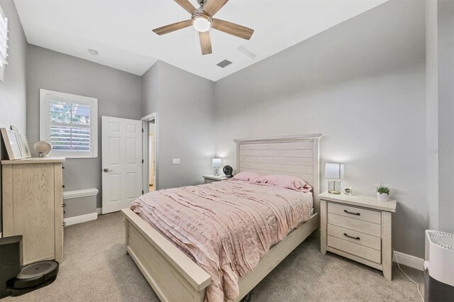 6470 Indigo Bunting Pl, Lakewood Ranch, FL 34202 - carpeted bedroom with baseboards and a ceiling fan