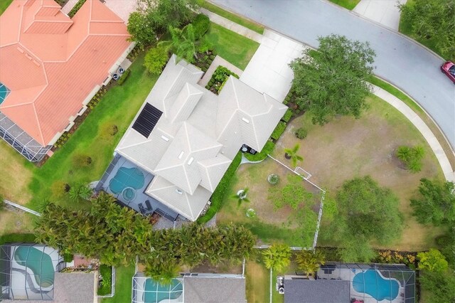 6470 Indigo Bunting Pl, Lakewood Ranch, FL 34202 - drone / aerial view of a pool area