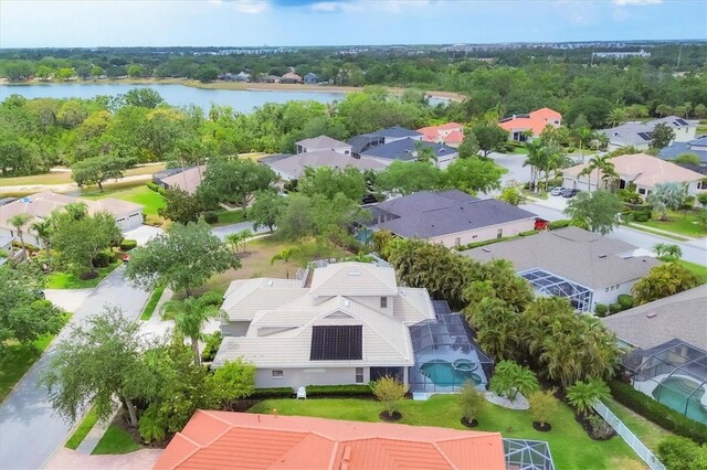 6470 Indigo Bunting Pl, Lakewood Ranch, FL 34202 - aerial perspective of suburban area featuring a nearby body of water