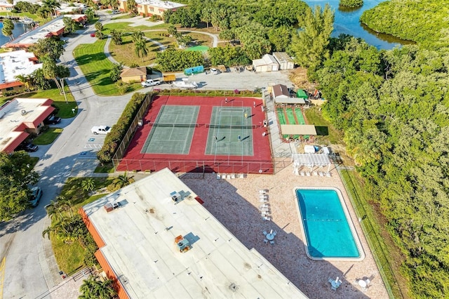 9409 Catalina Dr, Bradenton, FL 34210 - bird's eye view of a large body of water and a pool
