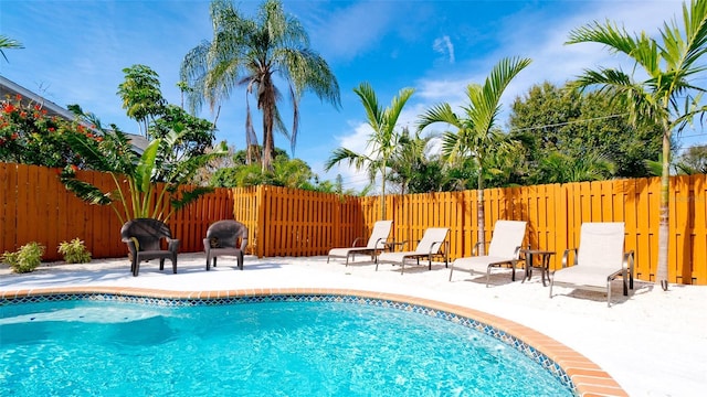1010 68th St NW, Bradenton, FL 34209 - view of pool with a patio and a fenced backyard
