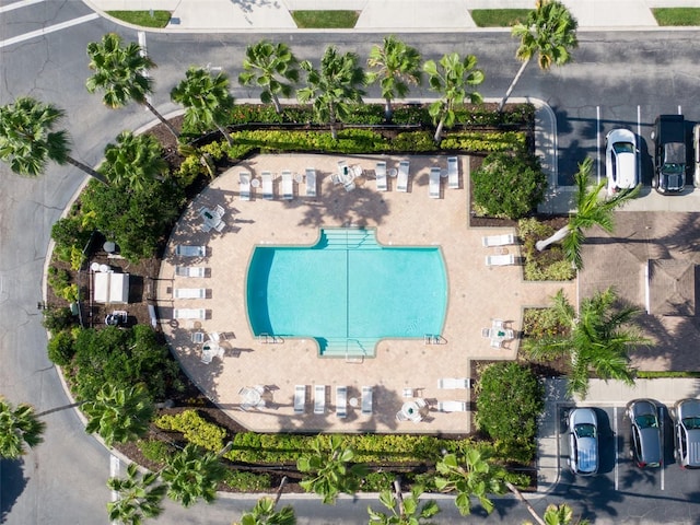 4103 Foristall Ave Unit 4103, Sarasota, FL 34233 - bird's eye view of a pool area