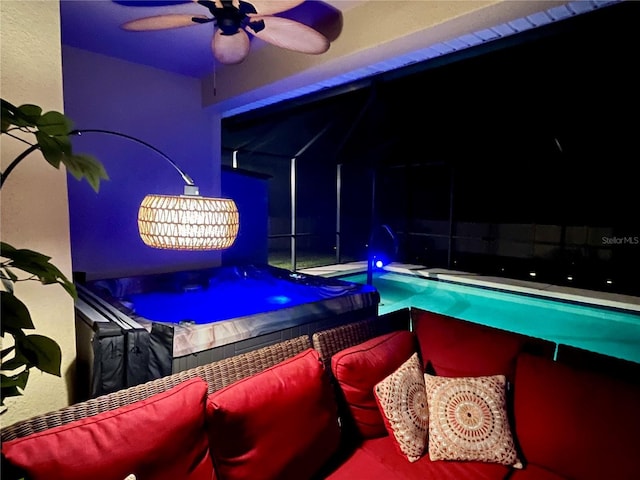 1568 Cordgrass Way, Lakeland, FL 33813 - playroom featuring a ceiling fan