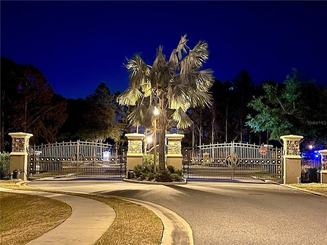1568 Cordgrass Way, Lakeland, FL 33813 - view of gate at twilight