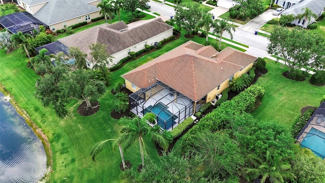 1542 Ormond Ter, Parrish, FL 34219 - aerial view of property and surrounding area featuring a nearby body of water