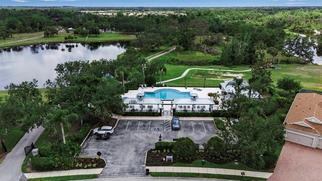 1542 Ormond Ter, Parrish, FL 34219 - aerial view of a large body of water and a pool