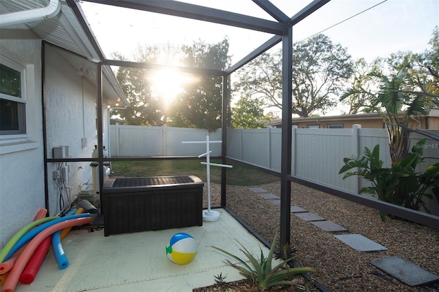 view of sunroom