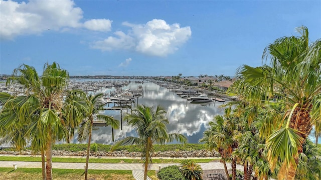 610 Riviera Dunes Way Unit 308, Palmetto, FL 34221 - water view featuring a dock