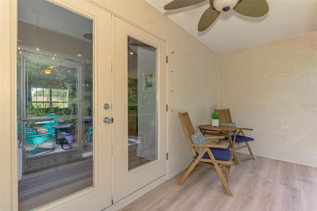 sunroom / solarium with french doors