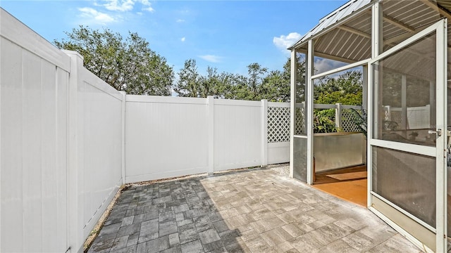 203 28th St W, Palmetto, FL 34221 - view of patio / terrace featuring fence