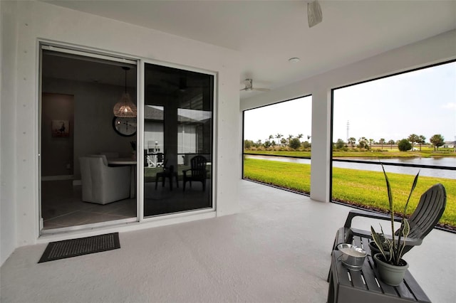 10414 Spring Tide Way, Parrish, FL 34219 - sunroom featuring a water view