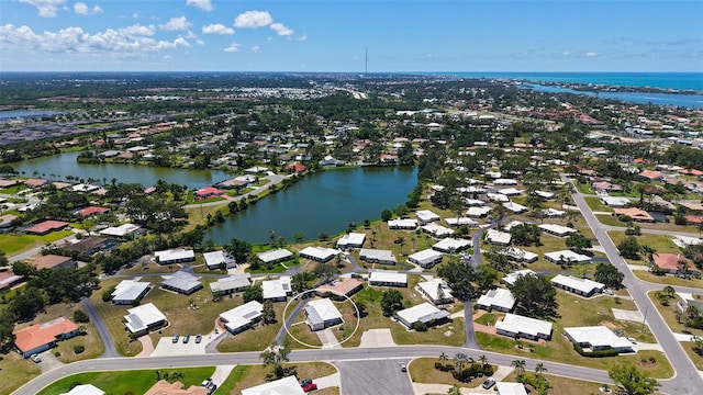 445 Matisse Cir S Unit 445, Nokomis, FL 34275 - aerial view of property's location featuring a large body of water and nearby suburban area