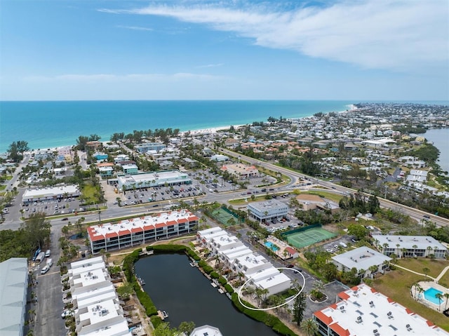drone / aerial view of a nearby body of water