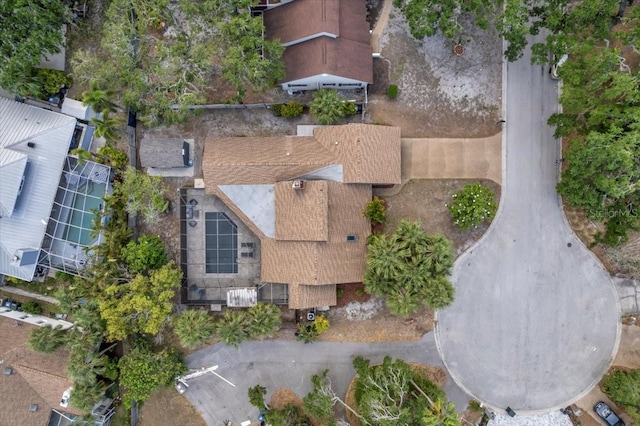 aerial view of property's location