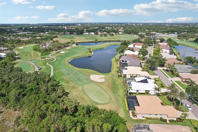 431 Fieldstone Dr, Venice, FL 34292 - aerial view of property's location featuring a nearby body of water, a local golf course, a tree filled landscape, and nearby suburban area