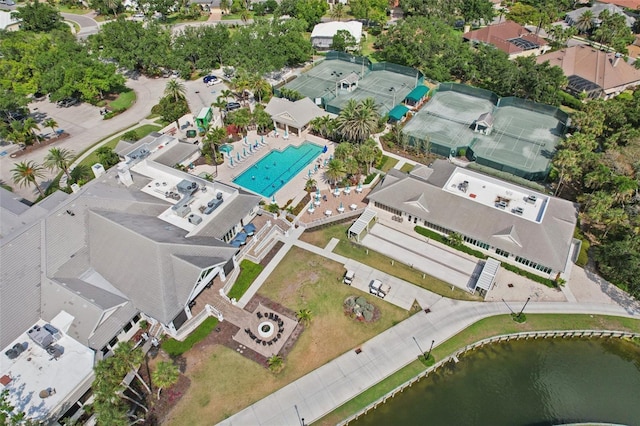 431 Fieldstone Dr, Venice, FL 34292 - aerial view of property's location featuring a pool area