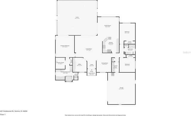 431 Fieldstone Dr, Venice, FL 34292 - home floor plan