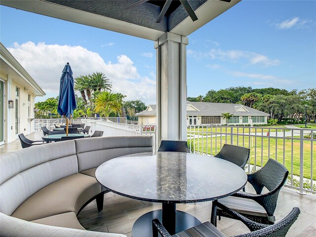 431 Fieldstone Dr, Venice, FL 34292 - view of patio / terrace featuring outdoor dining space