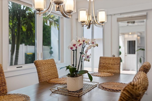 1841 Datura St, Sarasota, FL 34239 - dining room featuring a chandelier