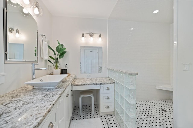 1841 Datura St, Sarasota, FL 34239 - full bath with a walk in shower and vanity