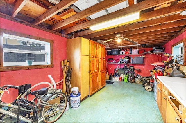 view of storage room