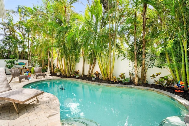 229 S Harbor Dr, Holmes Beach, FL 34217 - view of pool featuring a fenced backyard and a patio