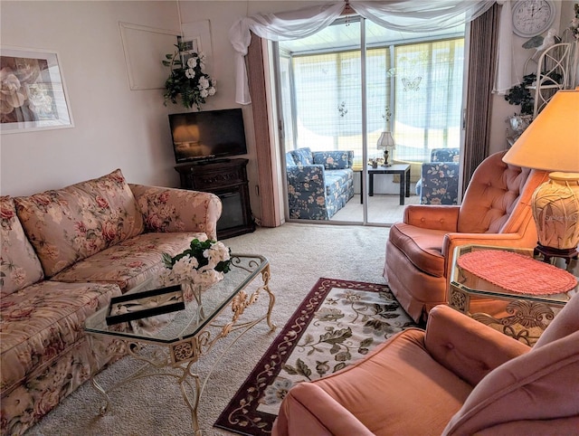5895 17th St W Unit B-26, Bradenton, FL 34207 - living area featuring carpet flooring