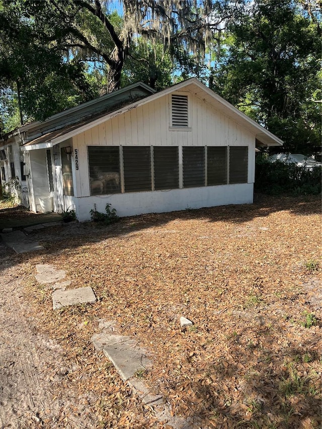 view of side of property